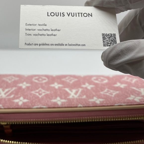 Louis Vuitton Pink Denim Zippy Wallet - Picture 1 of 4